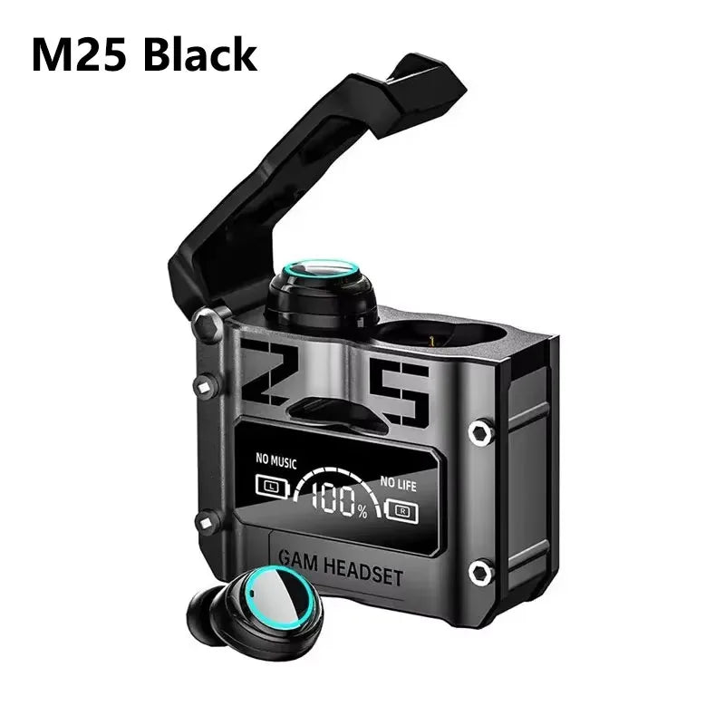 M41 Bluetooth Earphone Wireless Headphone Smart Touch Digital Display Stereo Earbuds With Colour Light Magnetic Suction Headset