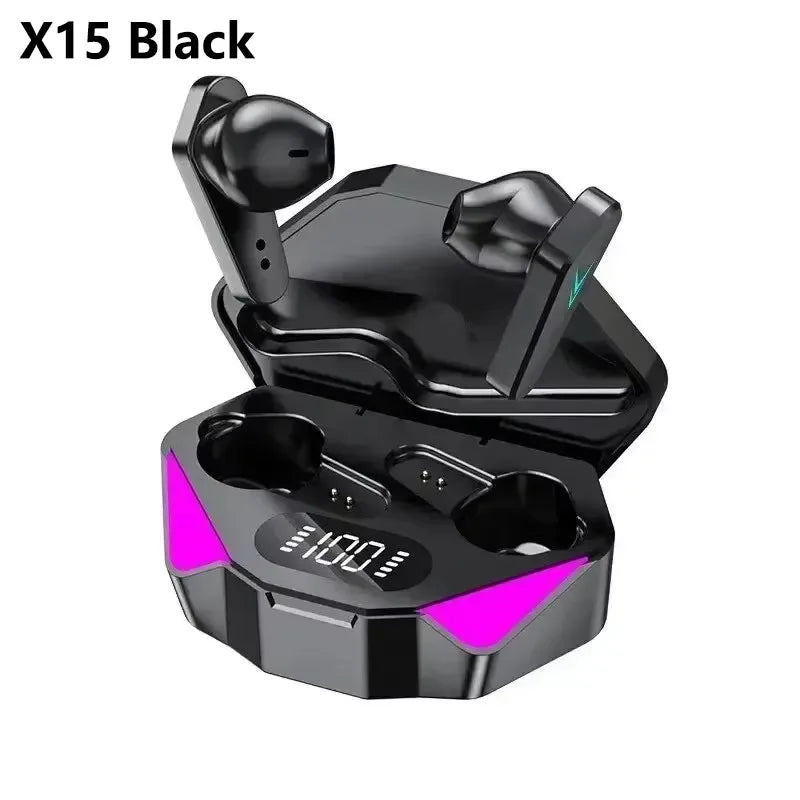 M41 Bluetooth Earphone Wireless Headphone Smart Touch Digital Display Stereo Earbuds With Colour Light Magnetic Suction Headset