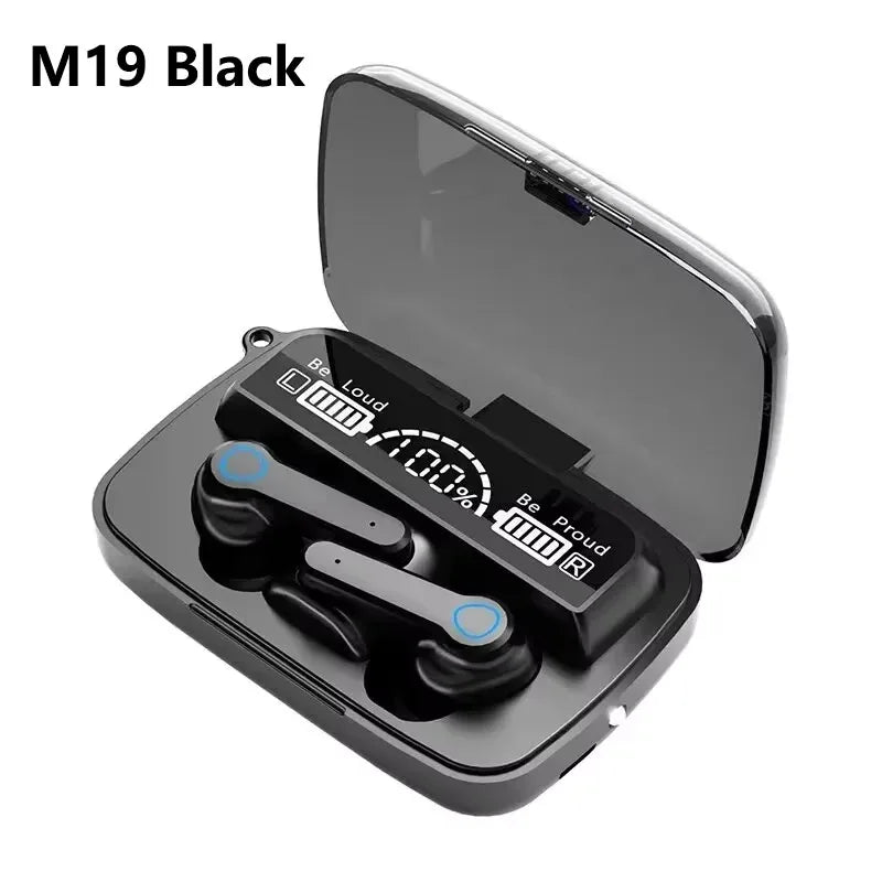 M41 Bluetooth Earphone Wireless Headphone Smart Touch Digital Display Stereo Earbuds With Colour Light Magnetic Suction Headset